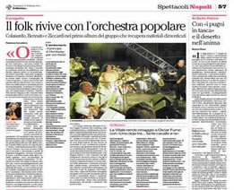OPC Orchestra Popolare Campana articolo Vacalebre